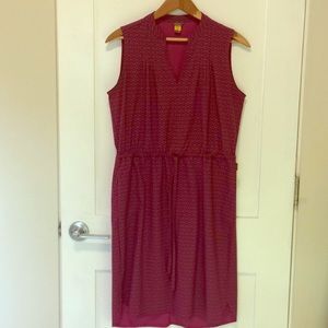 Eddie Bauer pink shirt dress size Medium